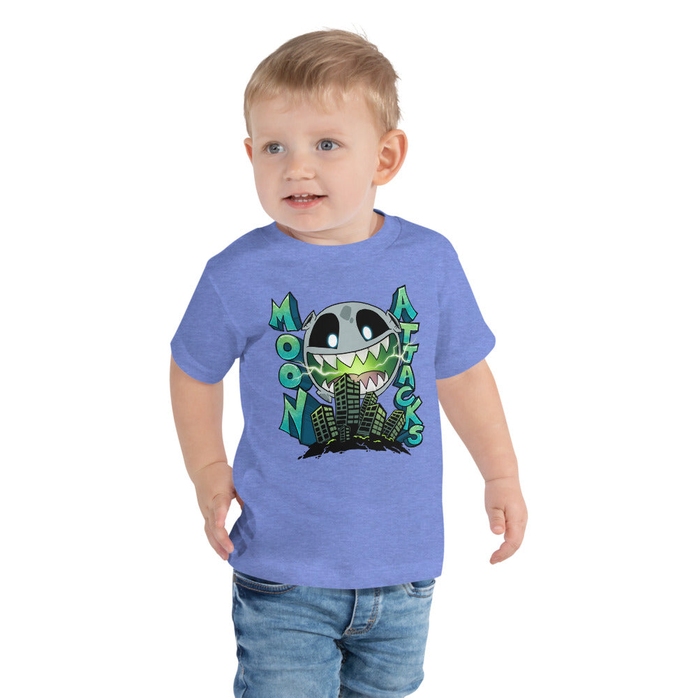 Moon Attacks! Toddler Short Sleeve Tee