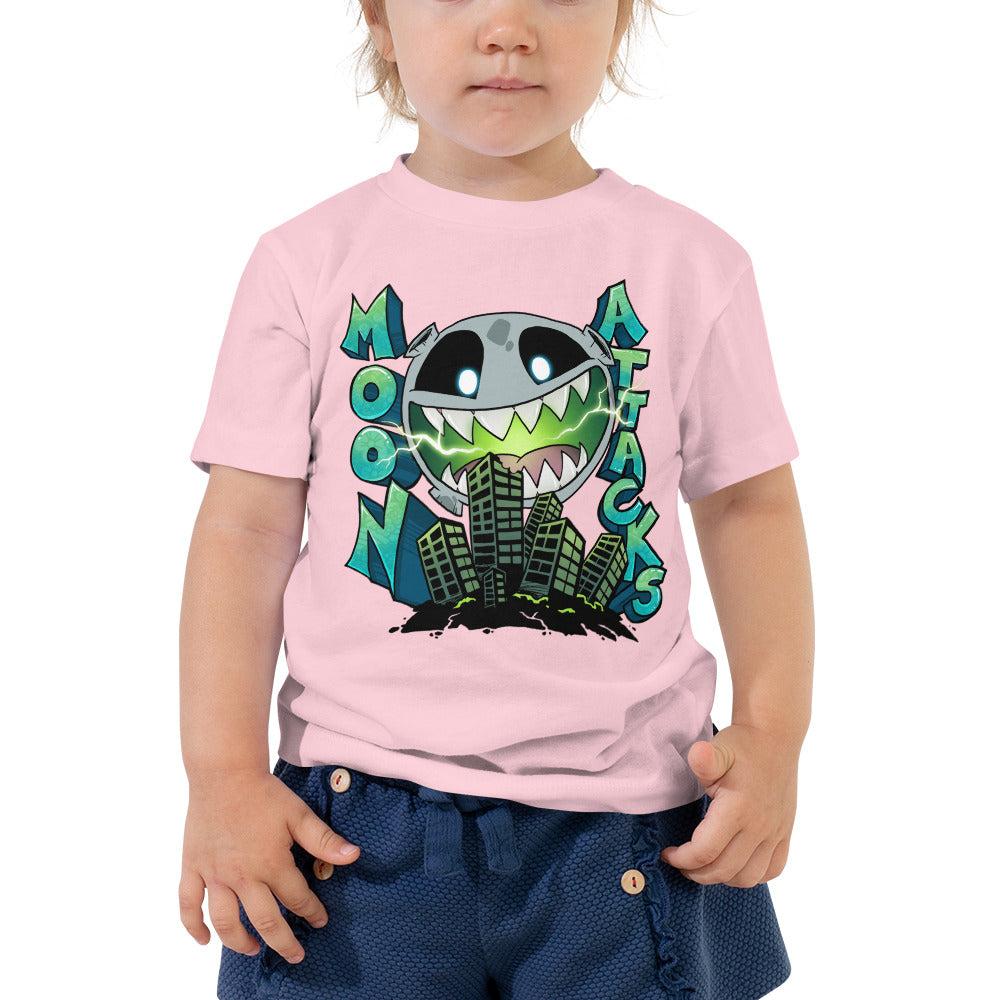 Moon Attacks! Toddler Short Sleeve Tee