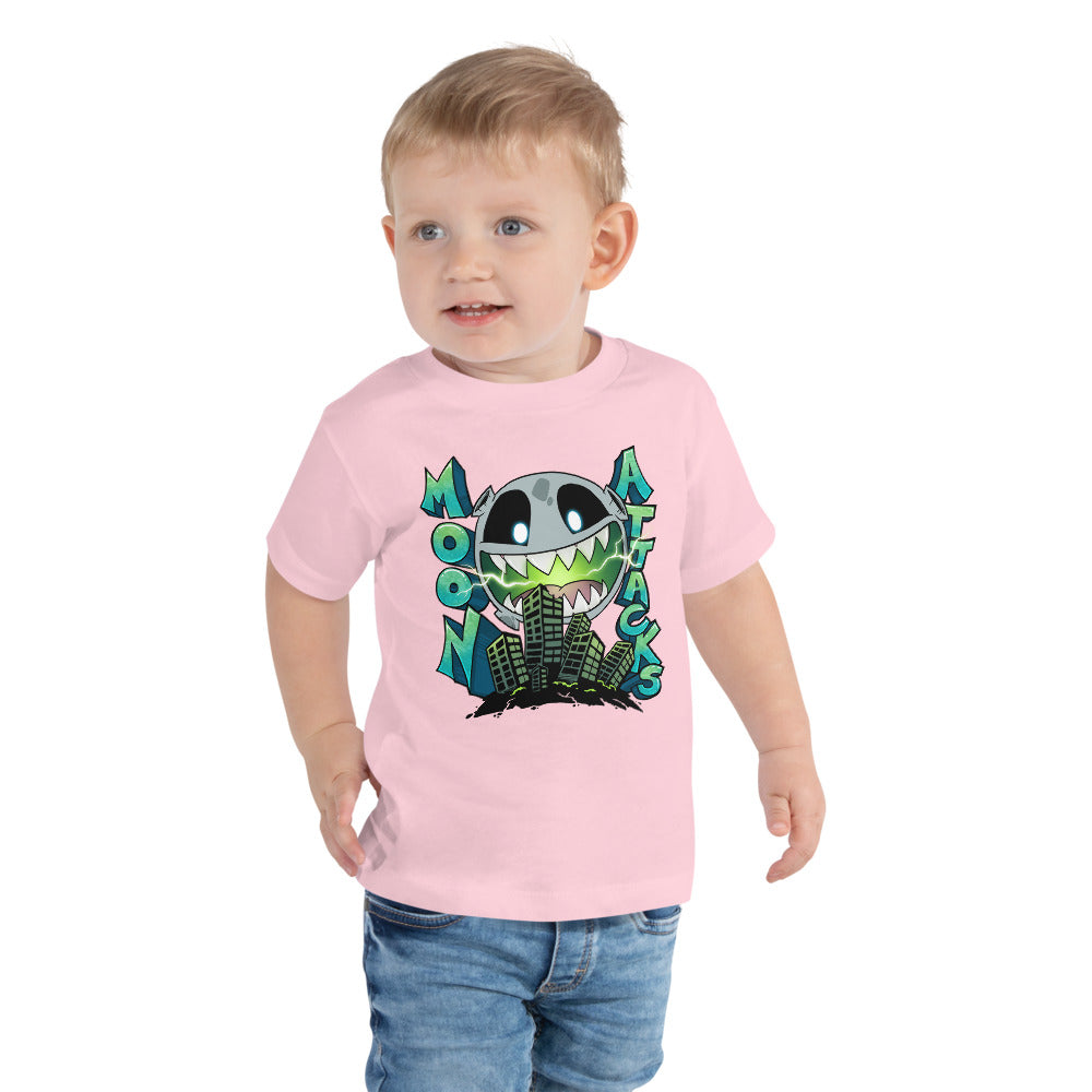 Moon Attacks! Toddler Short Sleeve Tee