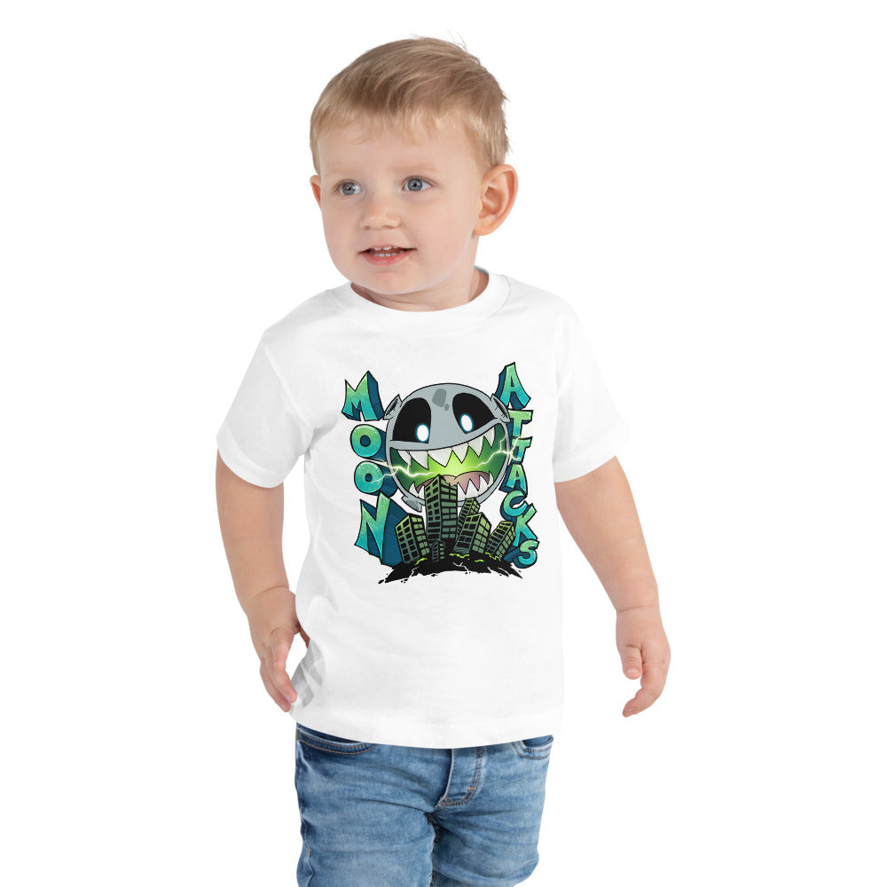 Moon Attacks! Toddler Short Sleeve Tee