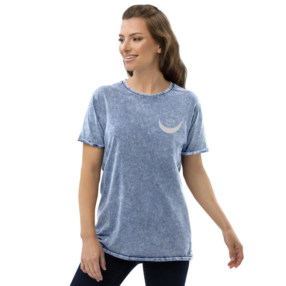 Moonrock Clothing Co. Embroidered Denim T-Shirt