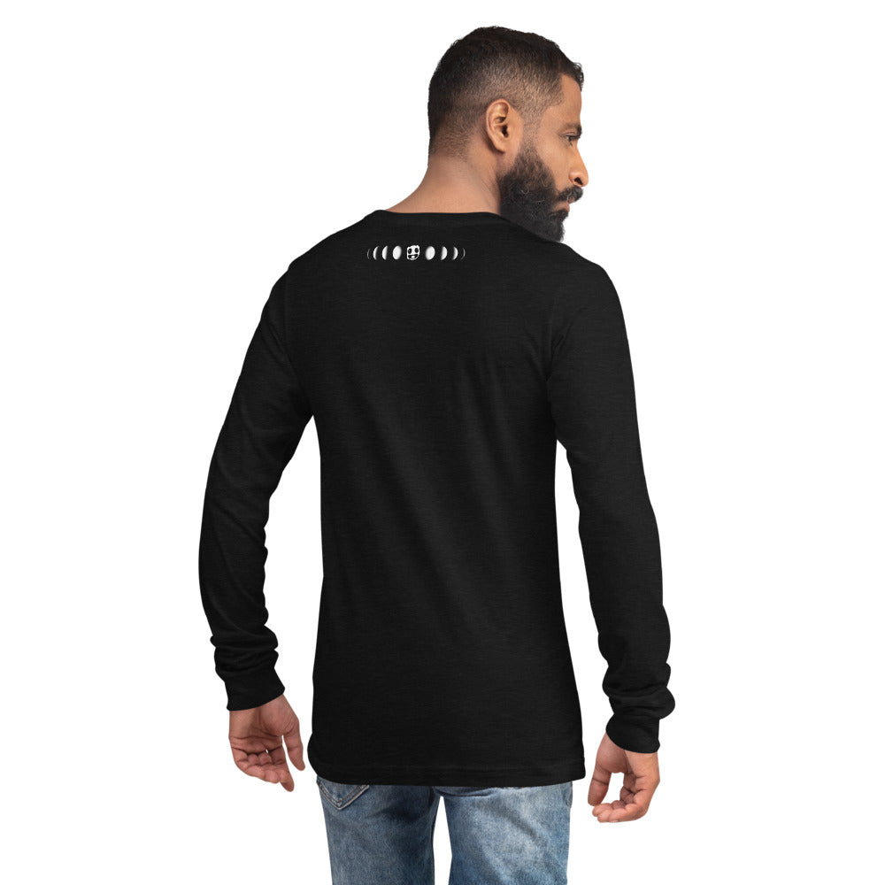 Space Moon Unisex Long Sleeve Tee
