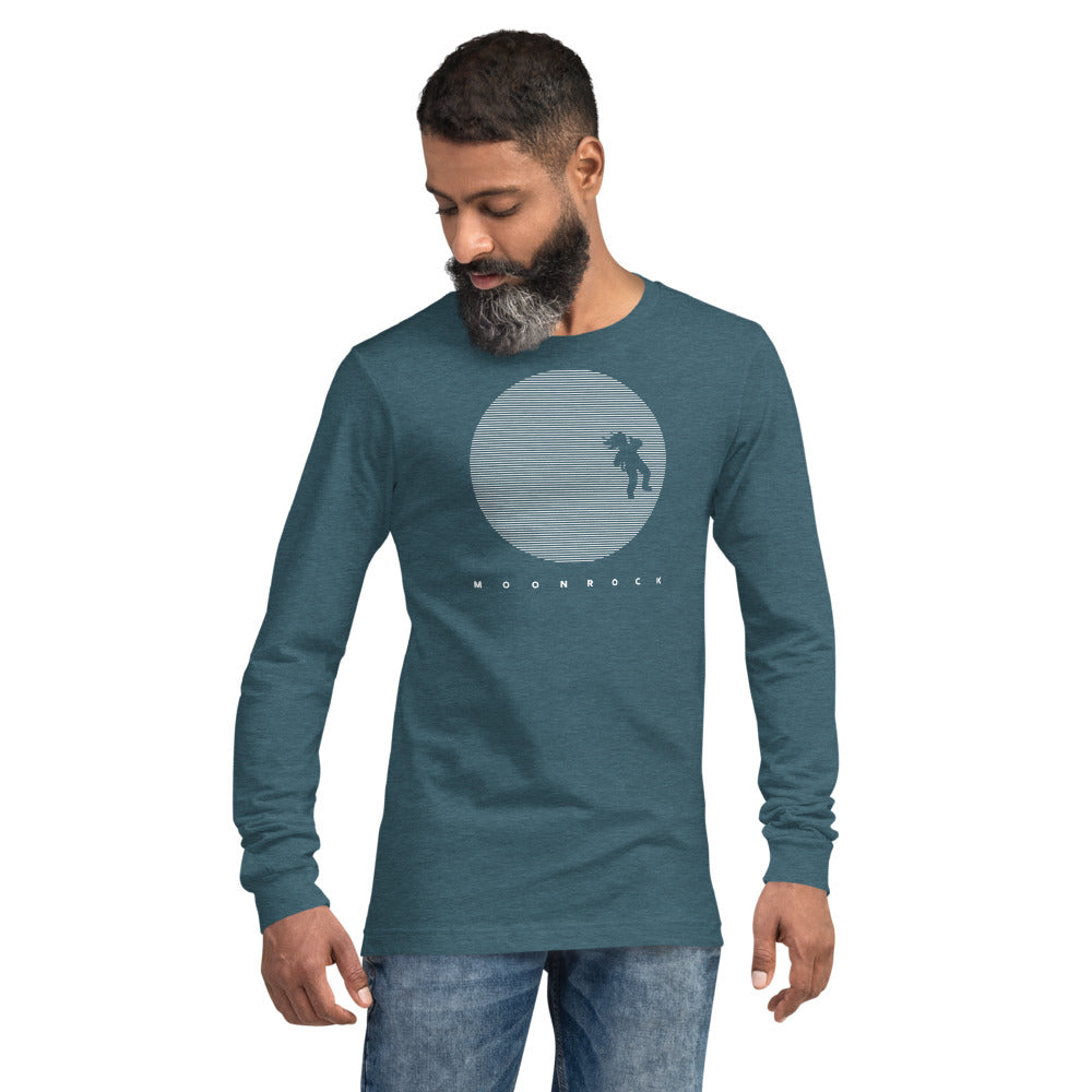 Space Moon Unisex Long Sleeve Tee