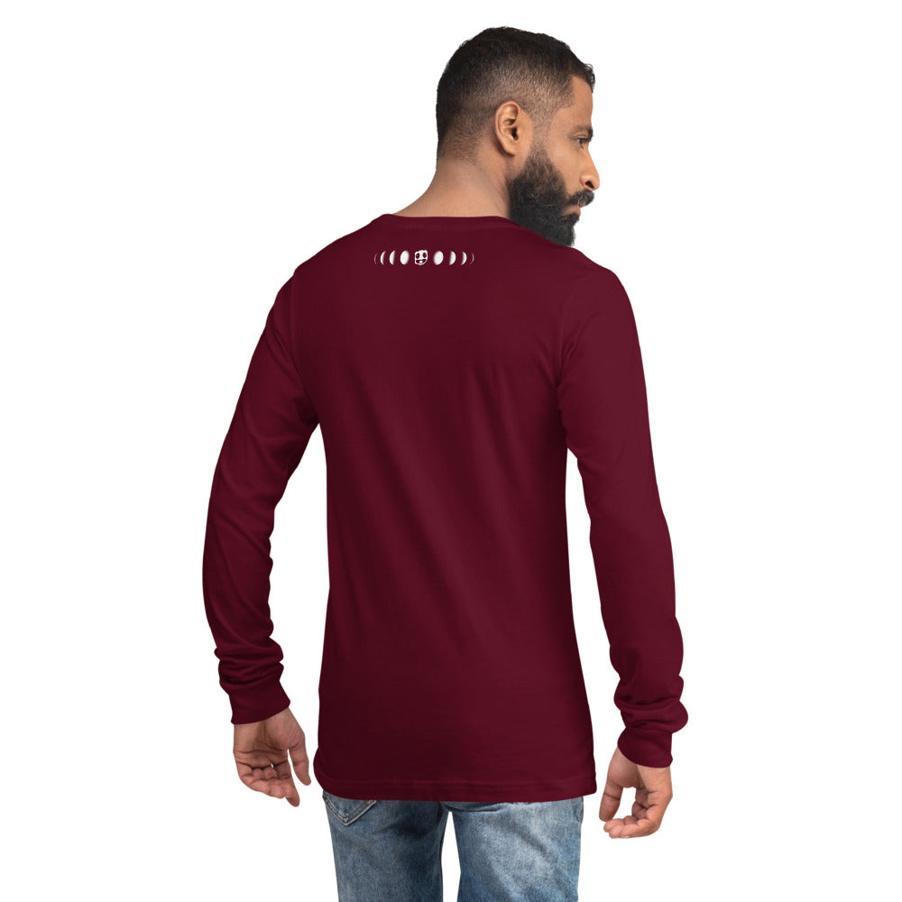 Space Moon Unisex Long Sleeve Tee