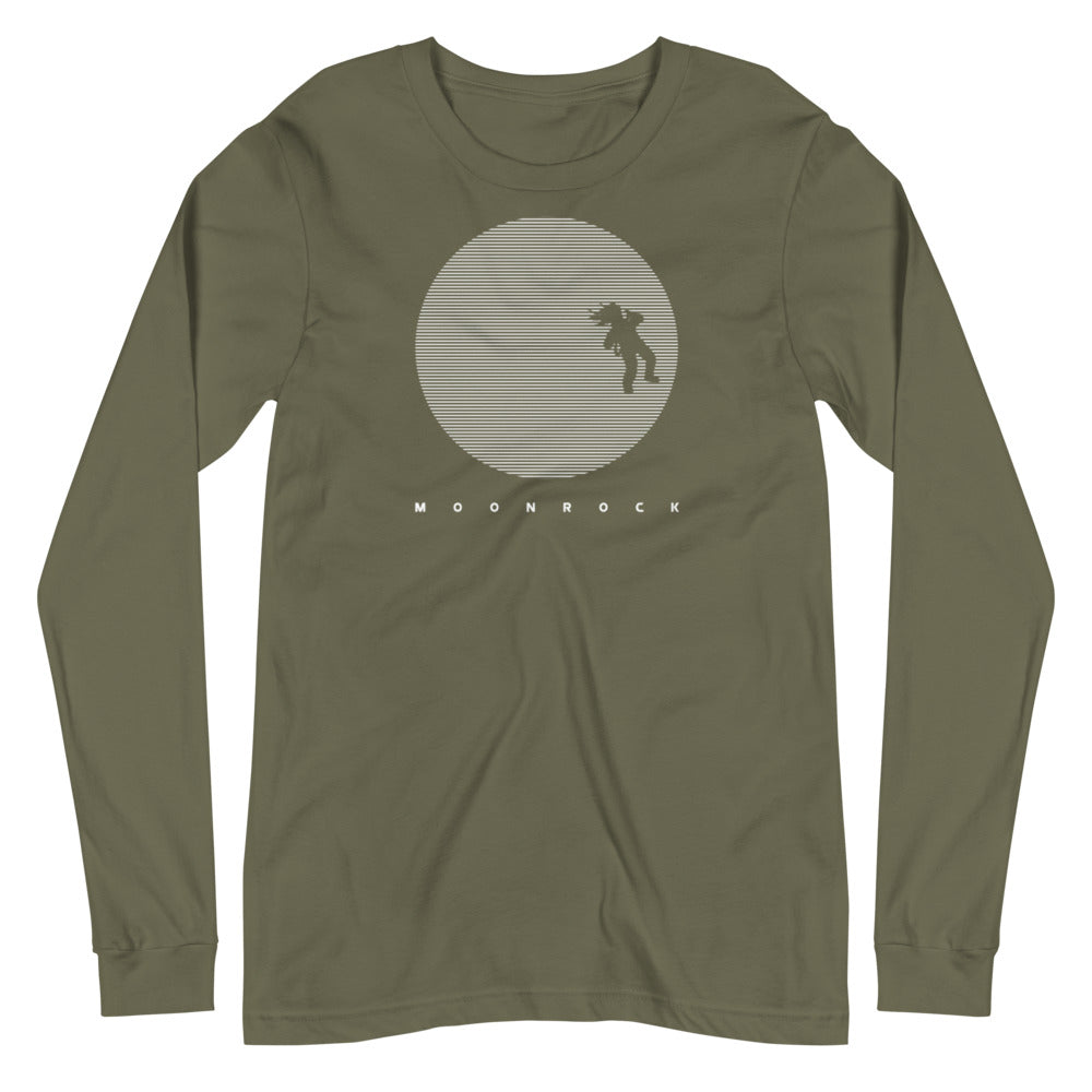 Space Moon Unisex Long Sleeve Tee
