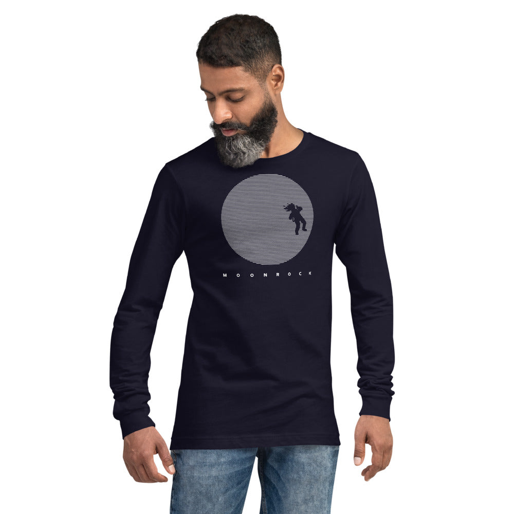 Space Moon Unisex Long Sleeve Tee