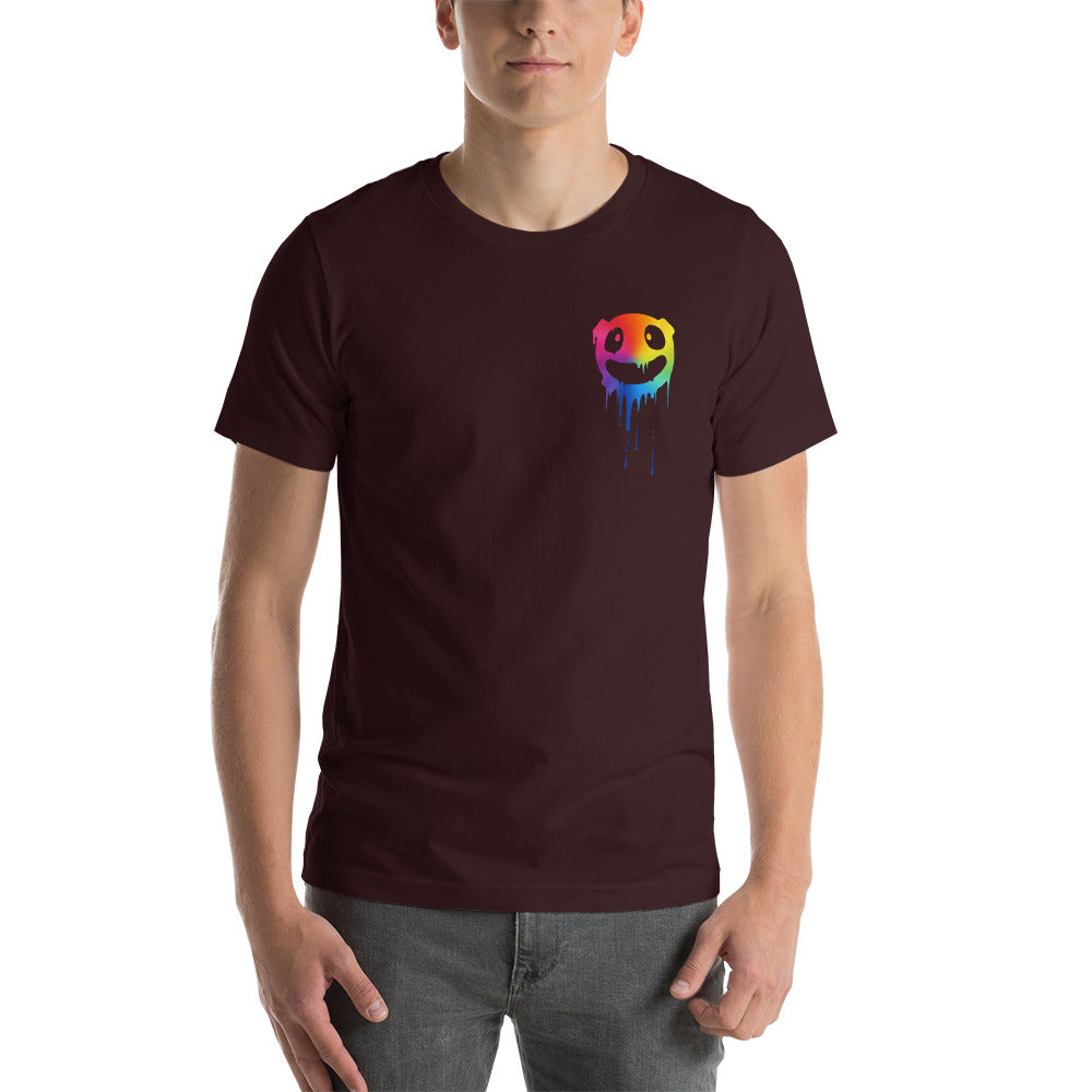 Face Melting Rainbow Short-Sleeve Unisex T-Shirt