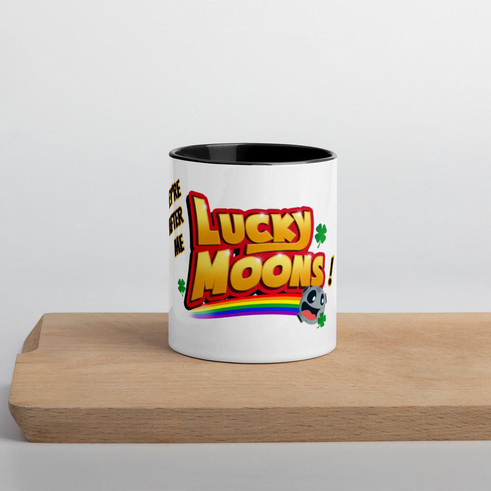 Lucky Moons Mug with Color Inside