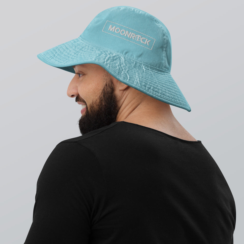 Moonrock Embroidered Wide Brim Bucket Hat