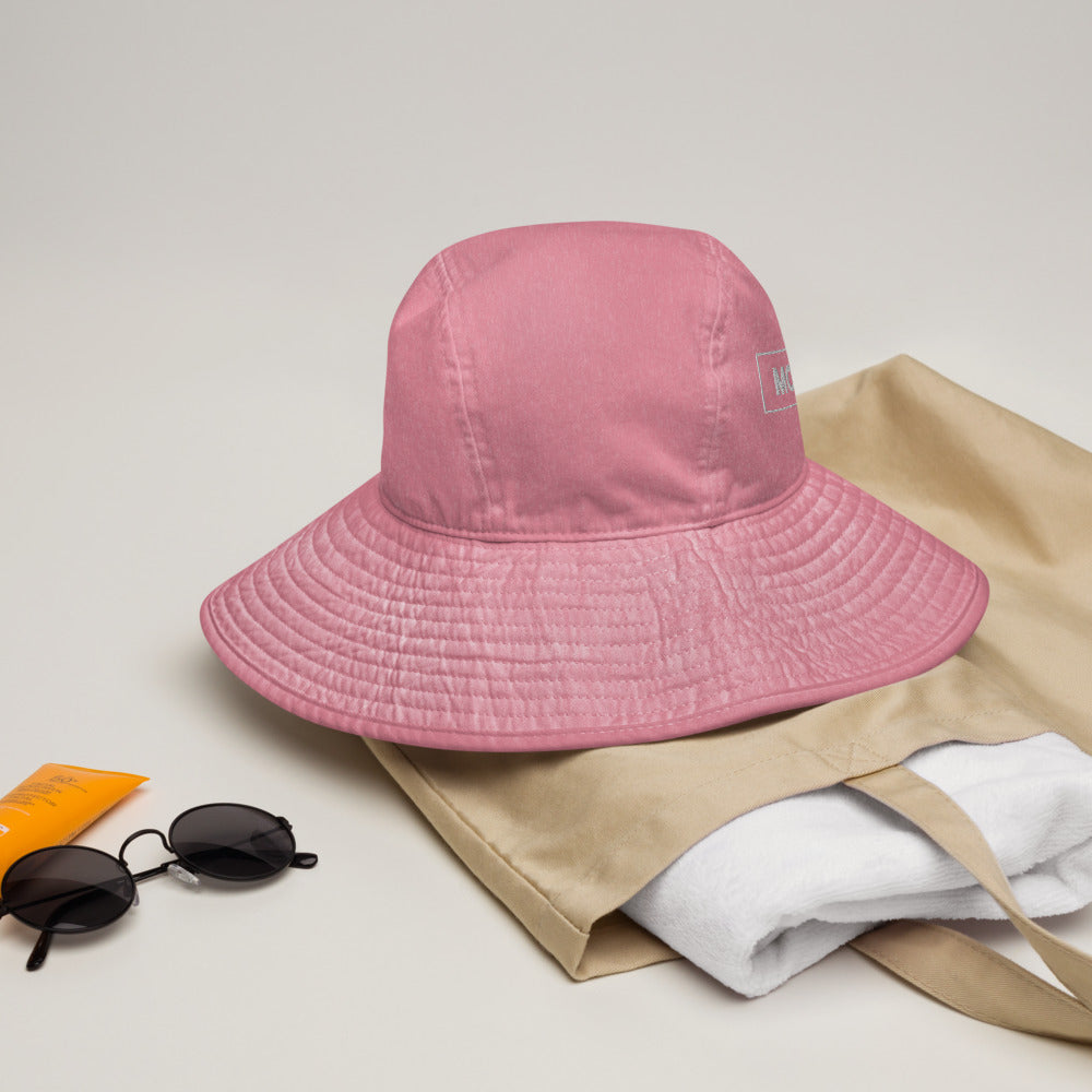 Moonrock Embroidered Wide Brim Bucket Hat