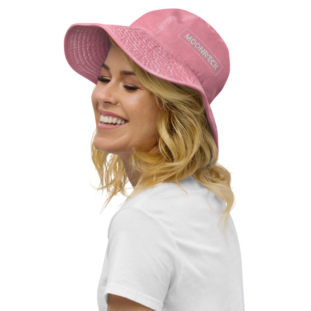 Moonrock Embroidered Wide Brim Bucket Hat