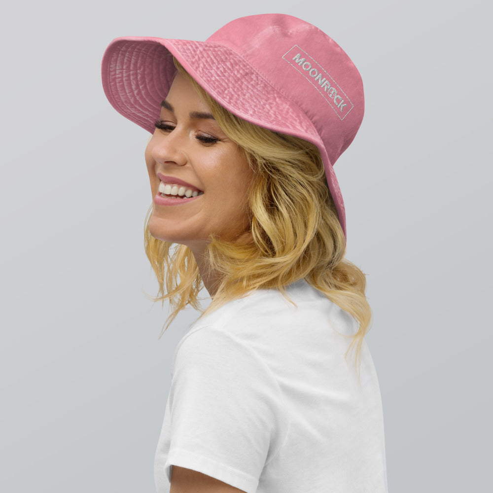 Moonrock Embroidered Wide Brim Bucket Hat