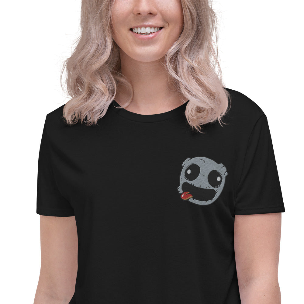Crazy Rock Embroidered Crop Tee