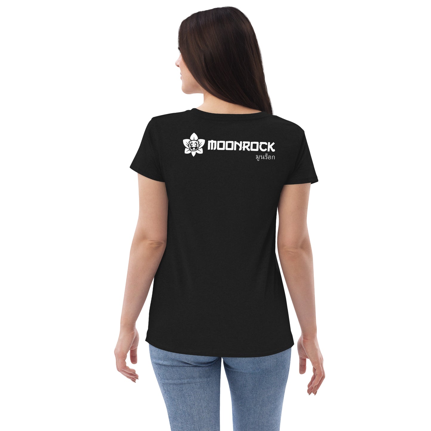Moon Lotus Women’s Recycled V-neck T-shirt