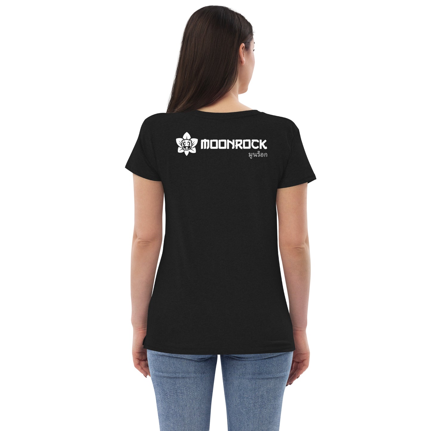 Moon Lotus Women’s Recycled V-neck T-shirt
