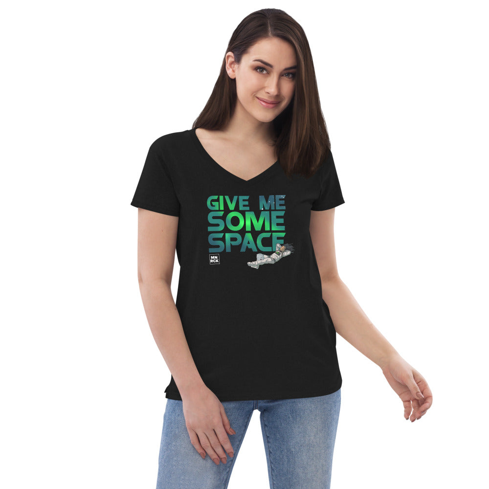 Give Me Some Space Women’s Recycled V-neck T-shirt