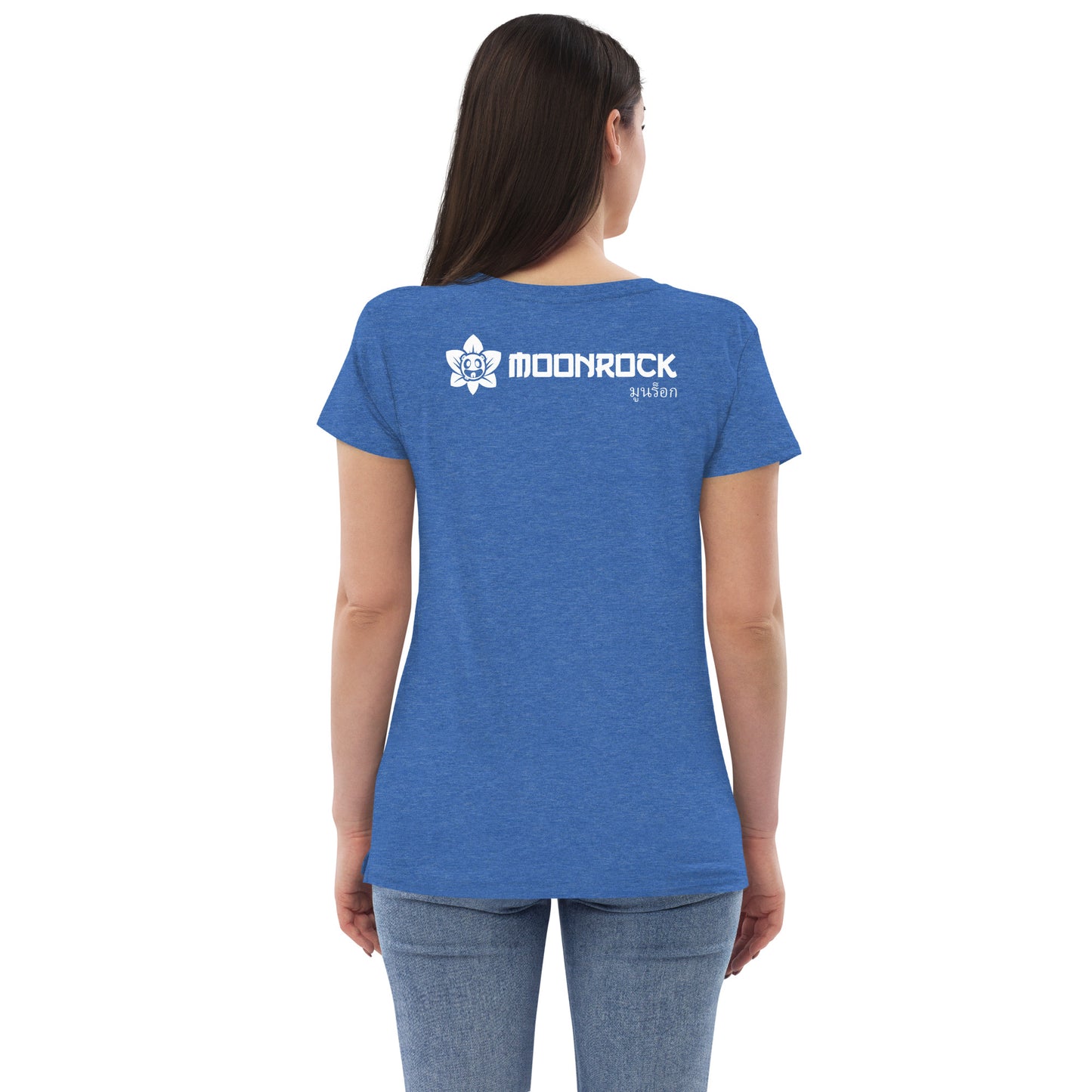 Moon Lotus Women’s Recycled V-neck T-shirt