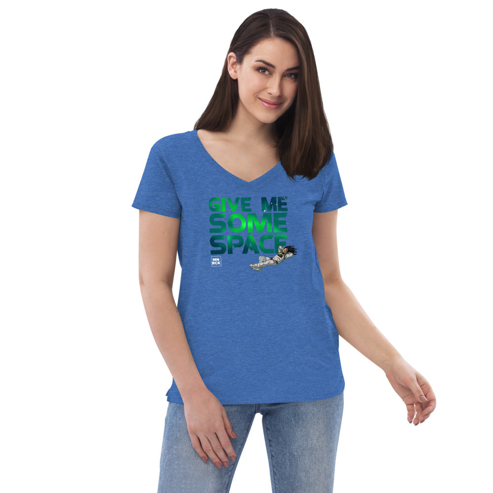 Give Me Some Space Women’s Recycled V-neck T-shirt