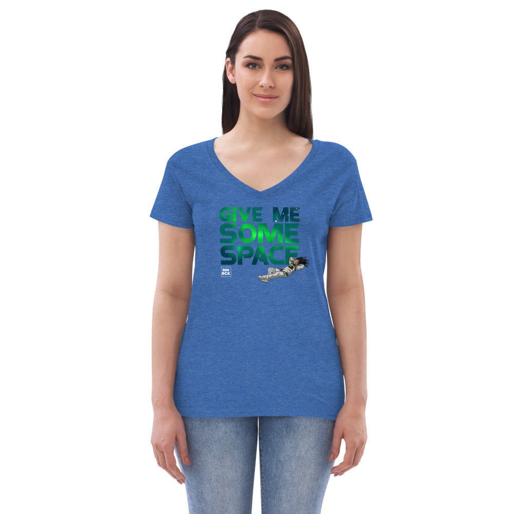 Give Me Some Space Women’s Recycled V-neck T-shirt