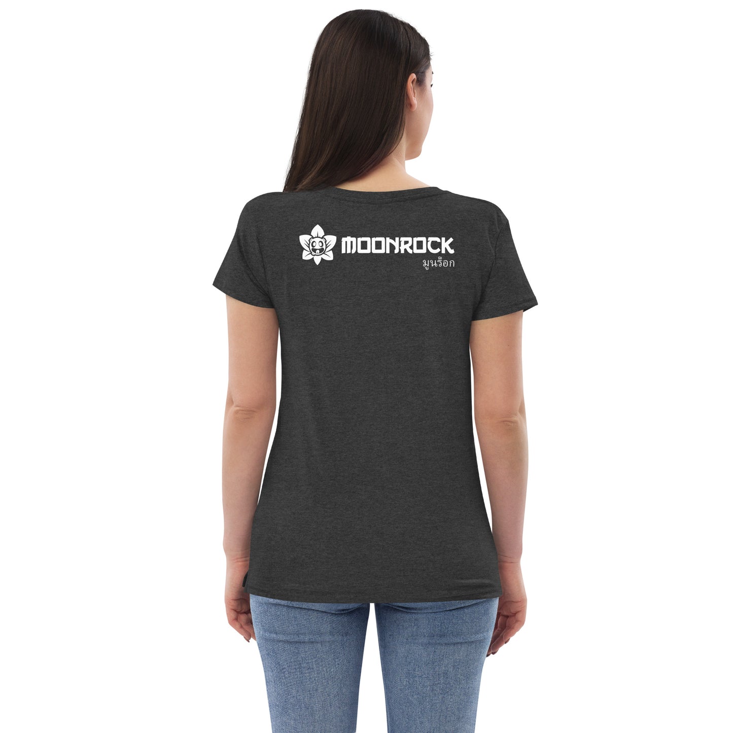 Moon Lotus Women’s Recycled V-neck T-shirt