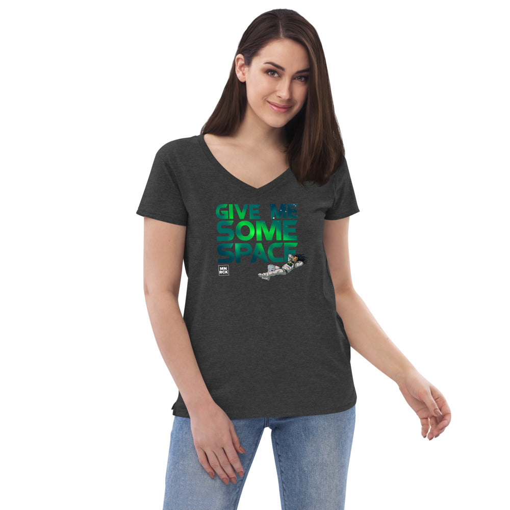 Give Me Some Space Women’s Recycled V-neck T-shirt