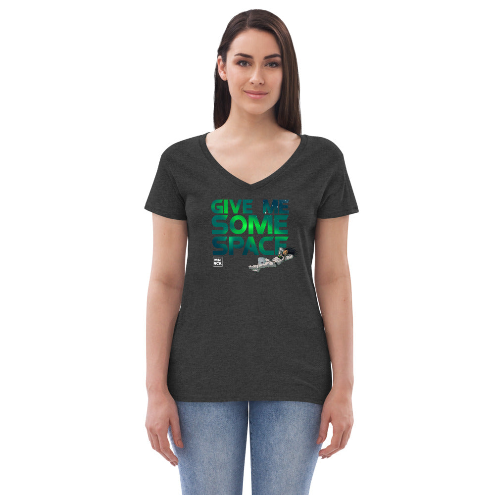 Give Me Some Space Women’s Recycled V-neck T-shirt