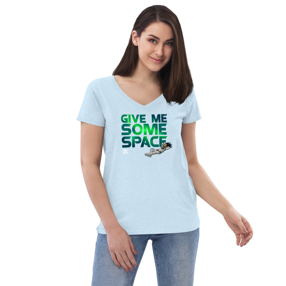 Give Me Some Space Women’s Recycled V-neck T-shirt
