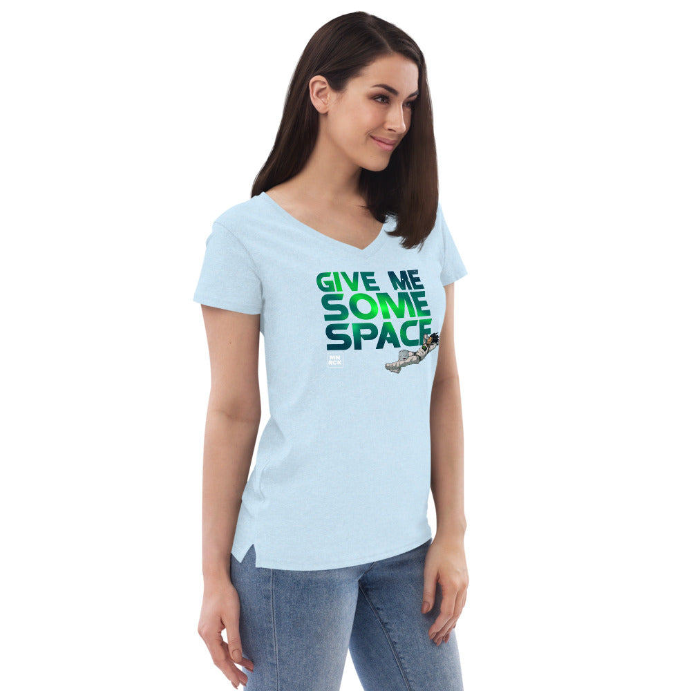 Give Me Some Space Women’s Recycled V-neck T-shirt