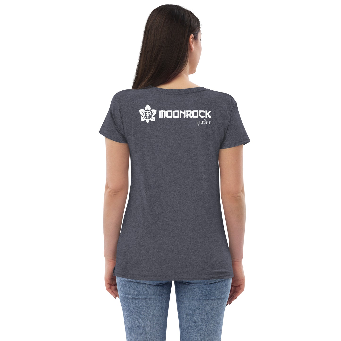Moon Lotus Women’s Recycled V-neck T-shirt