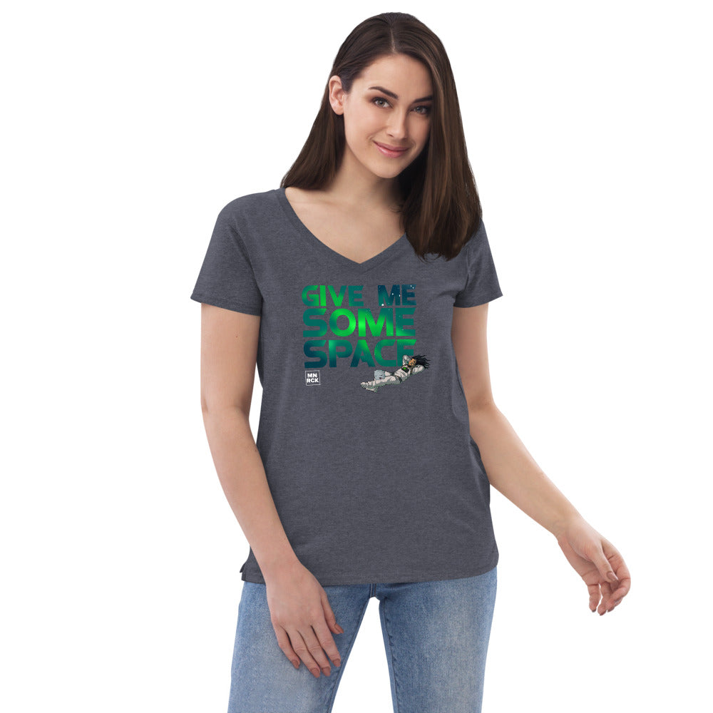 Give Me Some Space Women’s Recycled V-neck T-shirt