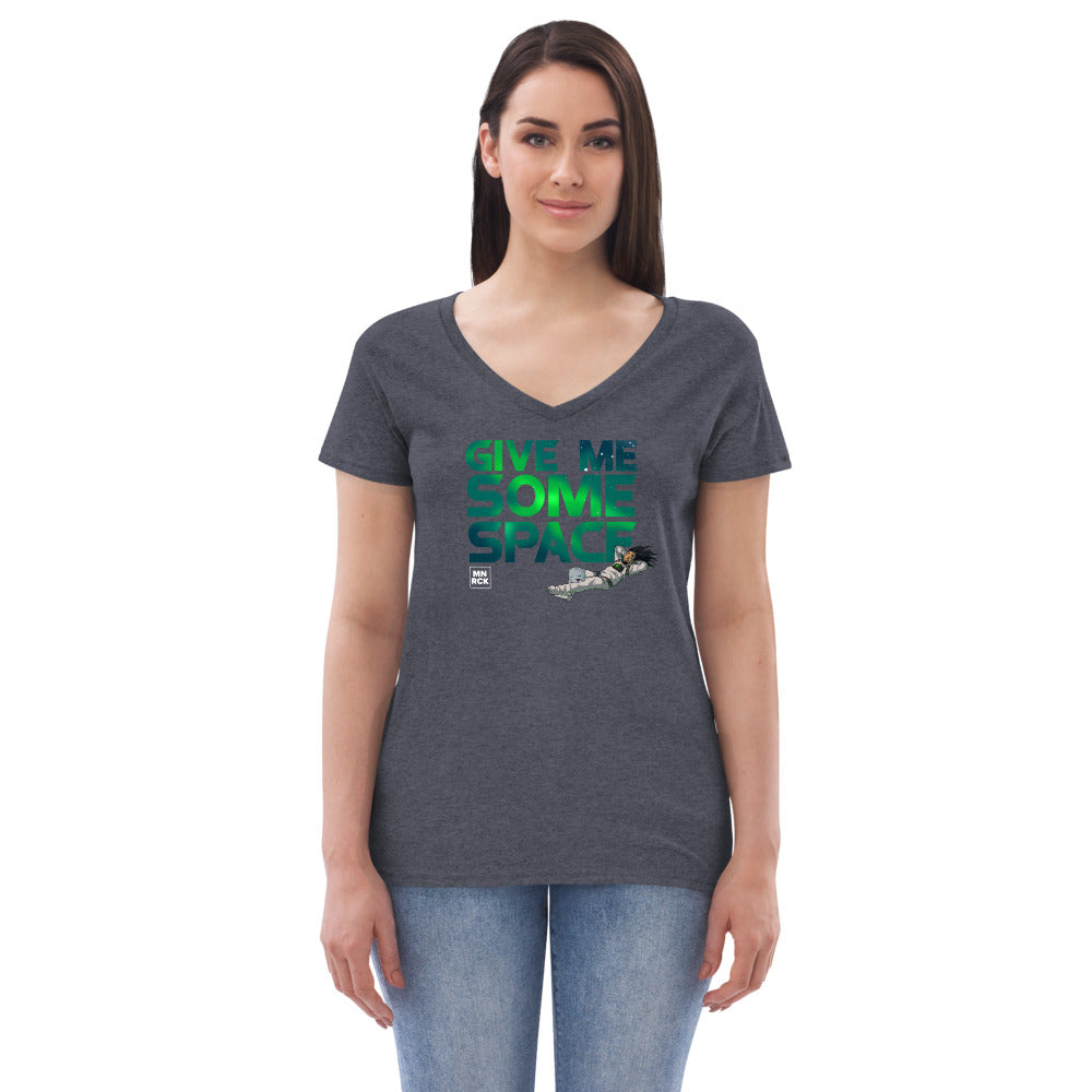 Give Me Some Space Women’s Recycled V-neck T-shirt