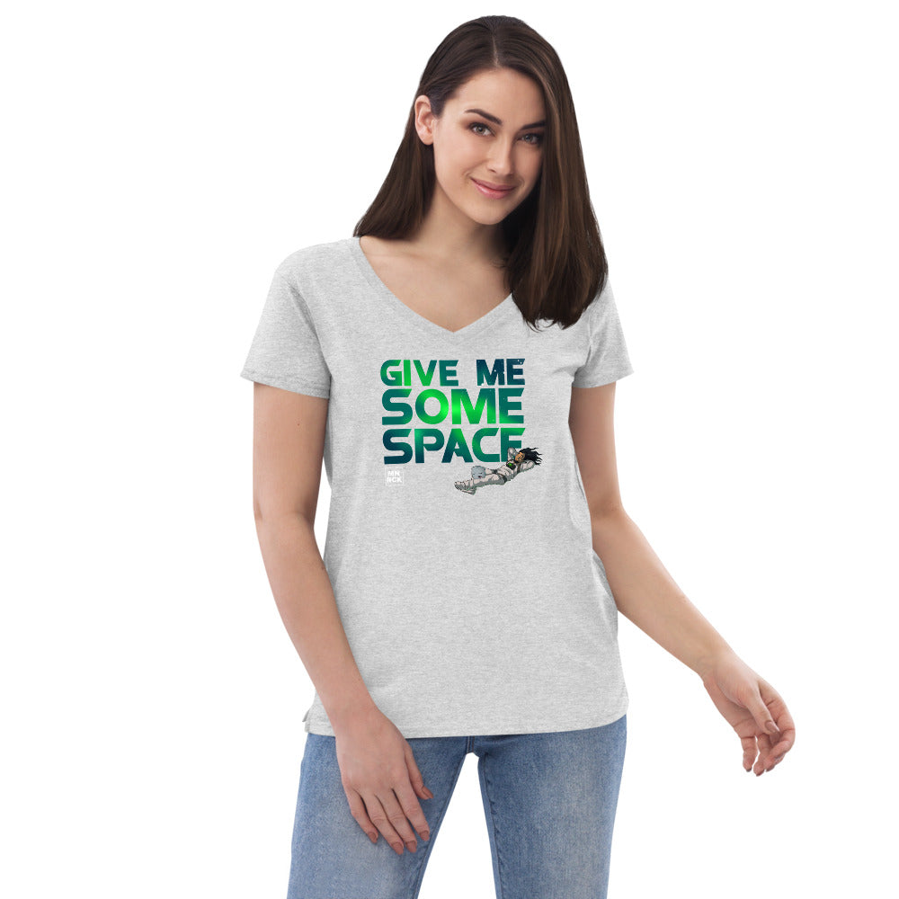 Give Me Some Space Women’s Recycled V-neck T-shirt