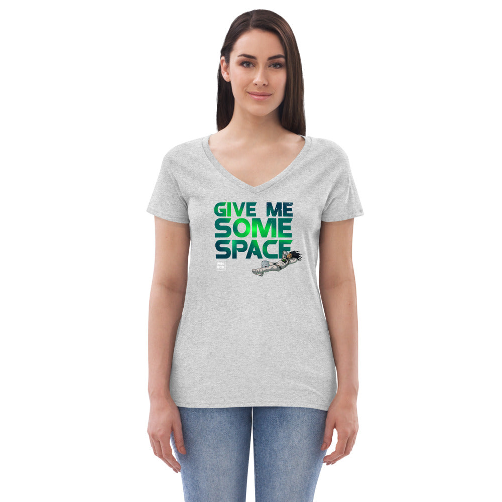 Give Me Some Space Women’s Recycled V-neck T-shirt