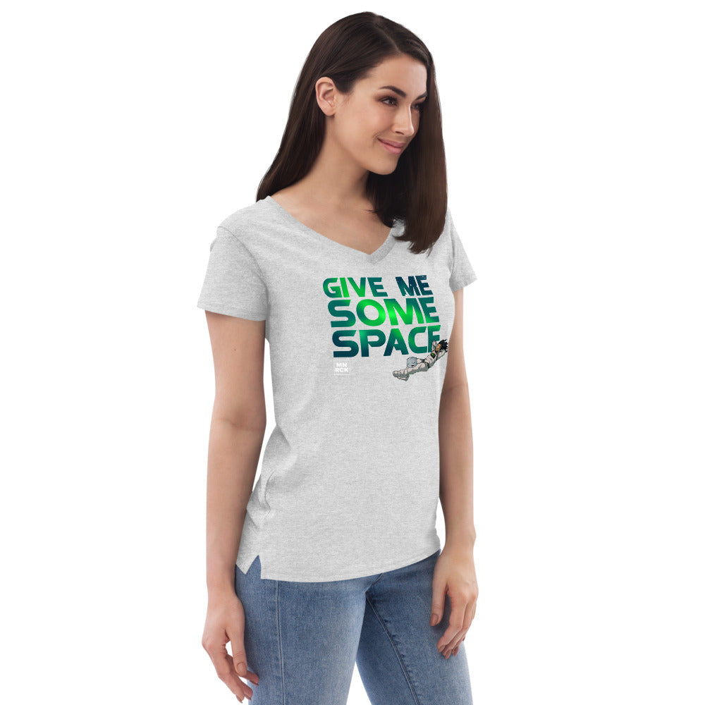 Give Me Some Space Women’s Recycled V-neck T-shirt