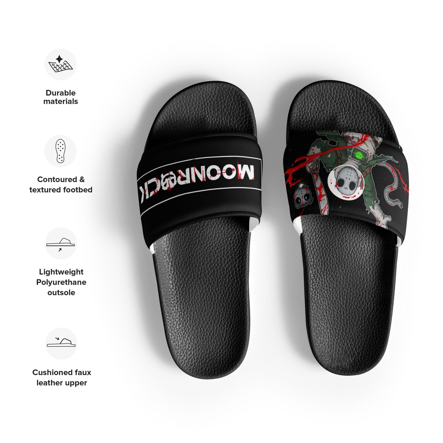 Moonrock Halloween Women's slides