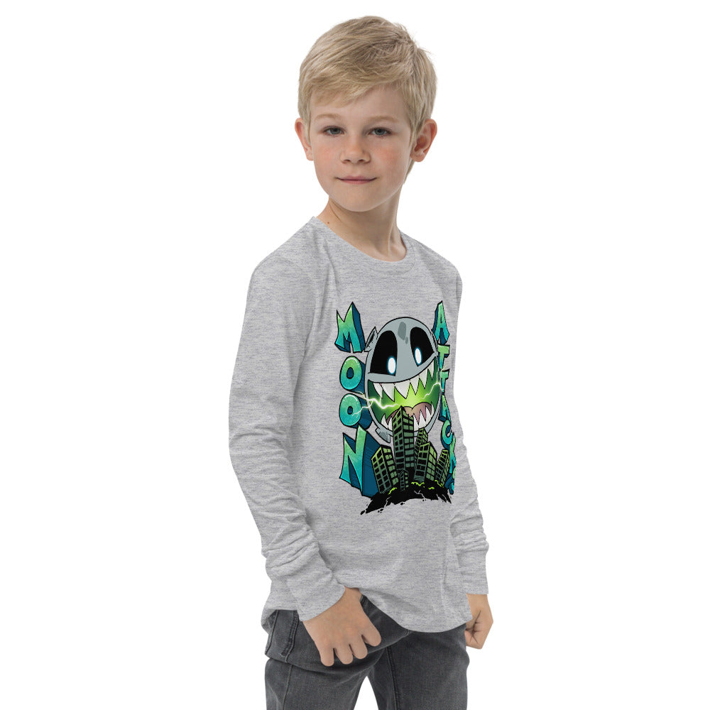 Moon Attacks! Youth Long Sleeve Tee