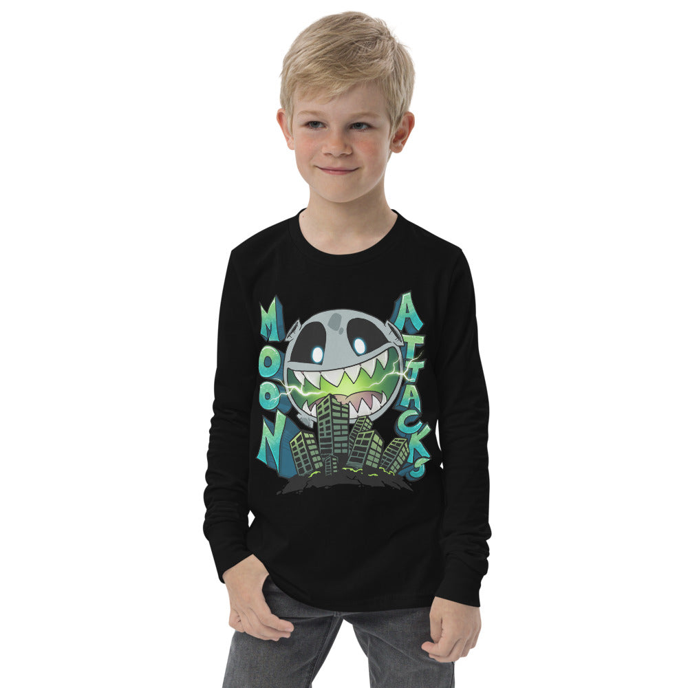 Moon Attacks! Youth Long Sleeve Tee
