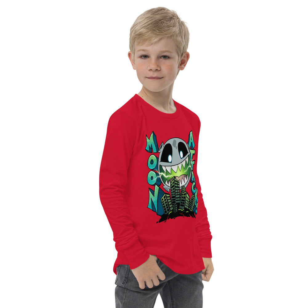 Moon Attacks! Youth Long Sleeve Tee