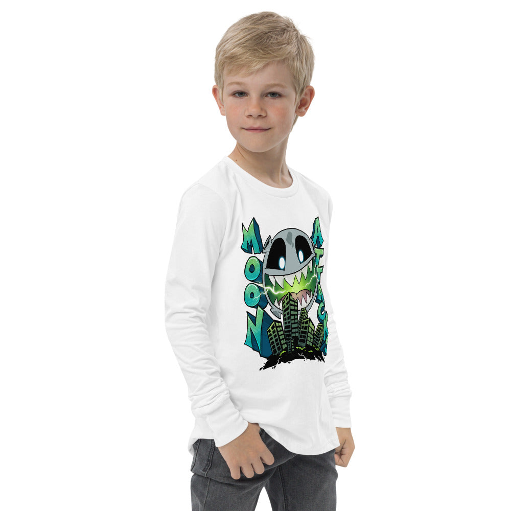 Moon Attacks! Youth Long Sleeve Tee