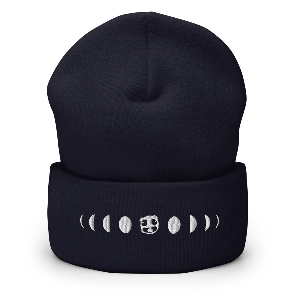 Moon Phases Cuffed Beanie