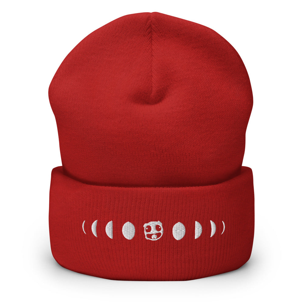 Moon Phases Cuffed Beanie