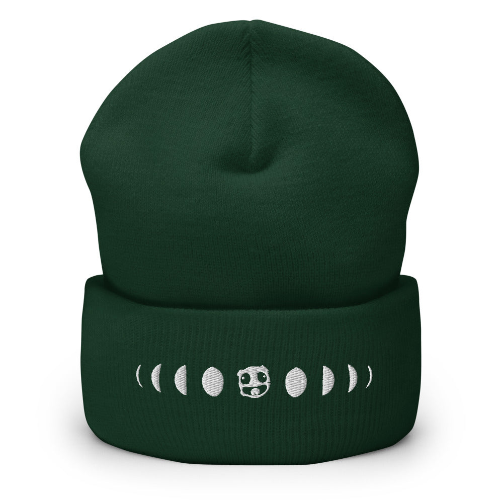 Moon Phases Cuffed Beanie