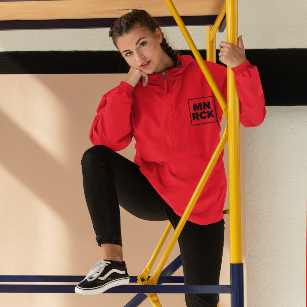 MNRCK Embroidered Champion Packable Jacket