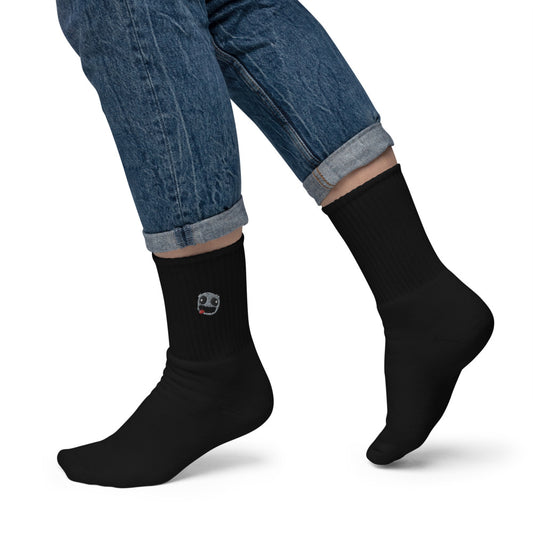 Moonrocks Embroidered Moon Socks