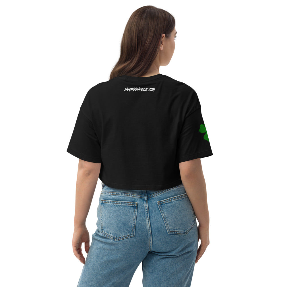 St. Patty's Day Loose Drop Shoulder Crop Top