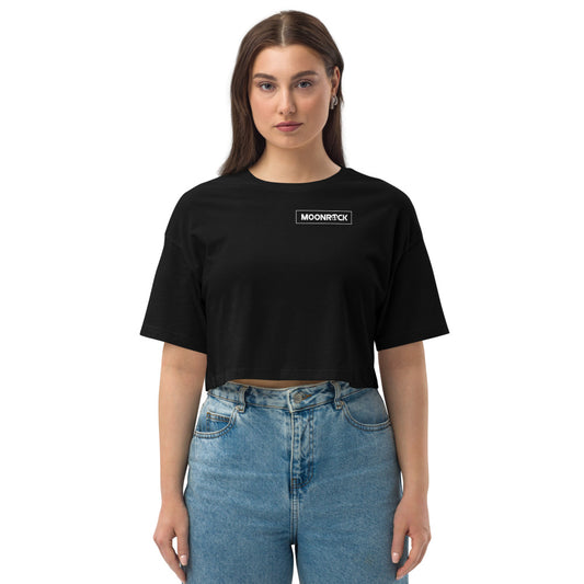 The Moonrock Tarot Loose Drop Shoulder Crop Top