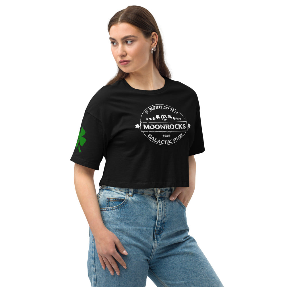St. Patty's Day Loose Drop Shoulder Crop Top
