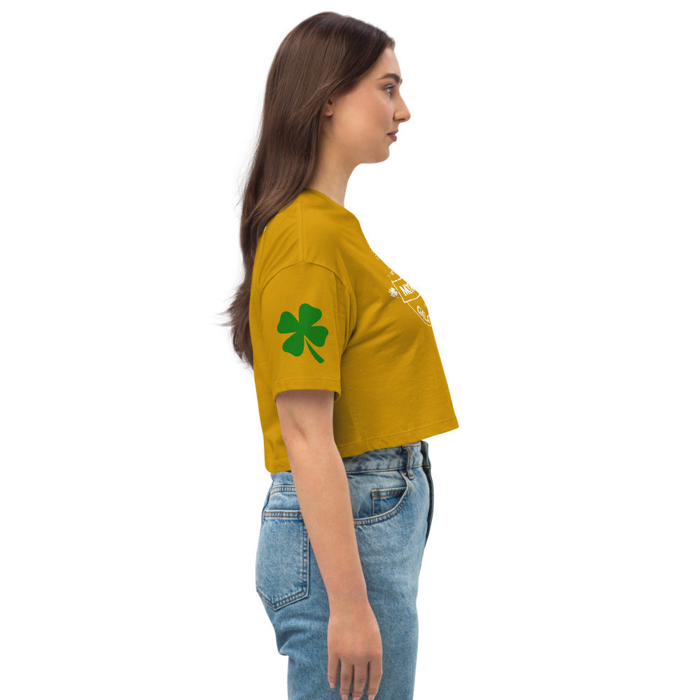 St. Patty's Day Loose Drop Shoulder Crop Top