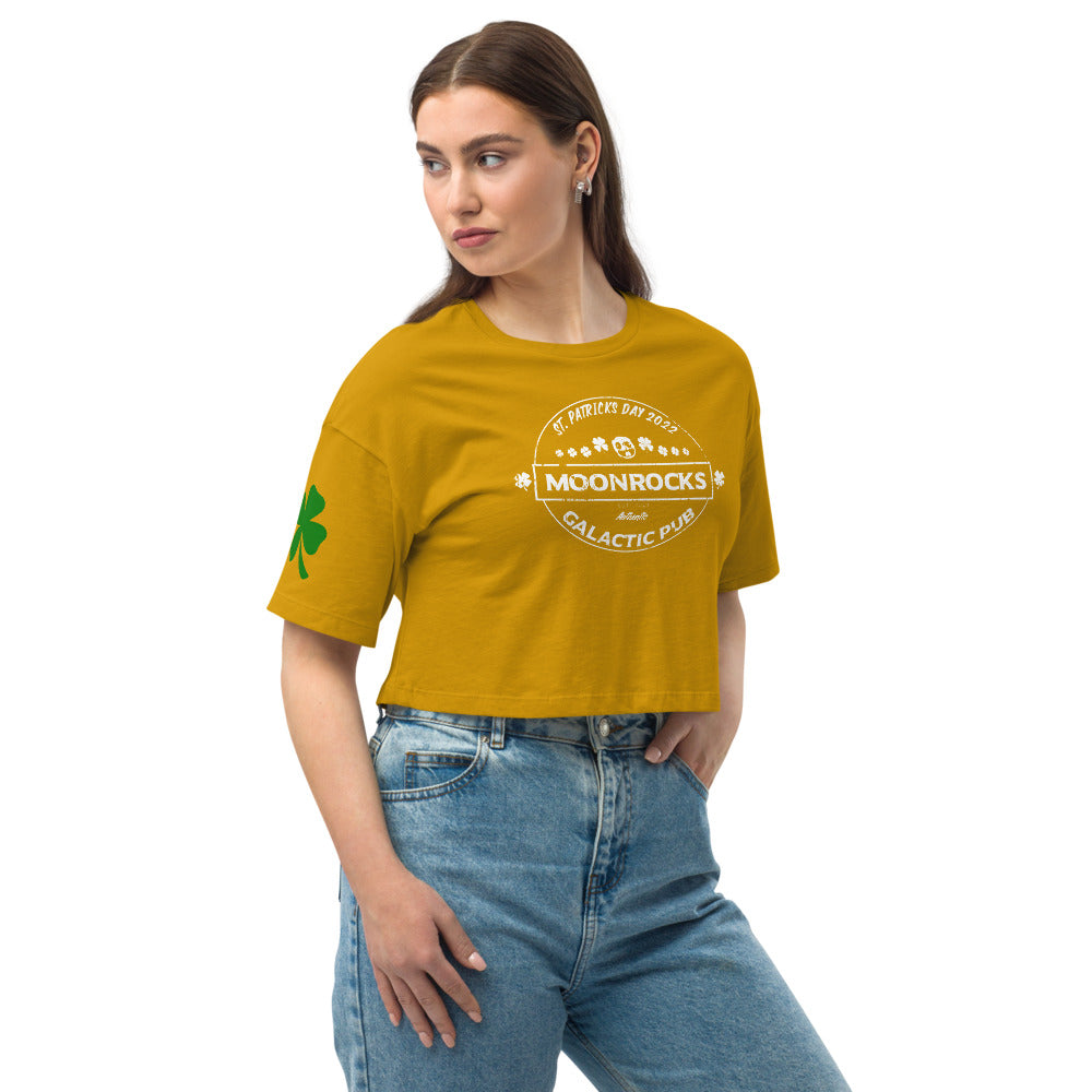 St. Patty's Day Loose Drop Shoulder Crop Top