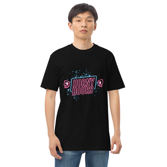 Horny Hours Men’s premium heavyweight tee